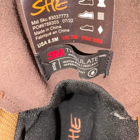 She Hunting Insulated Camouflage and Brown Hiking Boots - Picture 6 of 6